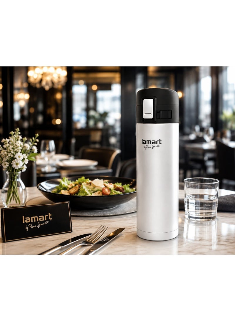 Lamart Vacuum Flask High Quality Stainless Steel 420Mlwhite - Image 4