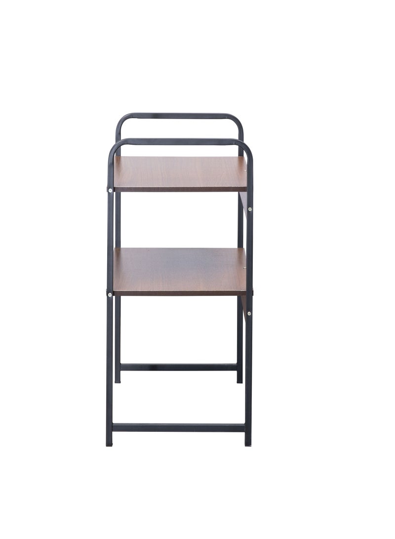 دبيلو تي- إيزي كير رف مطبخ خشبي من الخشب - بلوط غامق | منظم الرفوف | رف تخزين المطبخ | رف مطبخ خشبي | ستاند مطبخ | حامل ميكروويف للمطبخ | منظم مطبخ | رف مطبخ معدني - Image 3