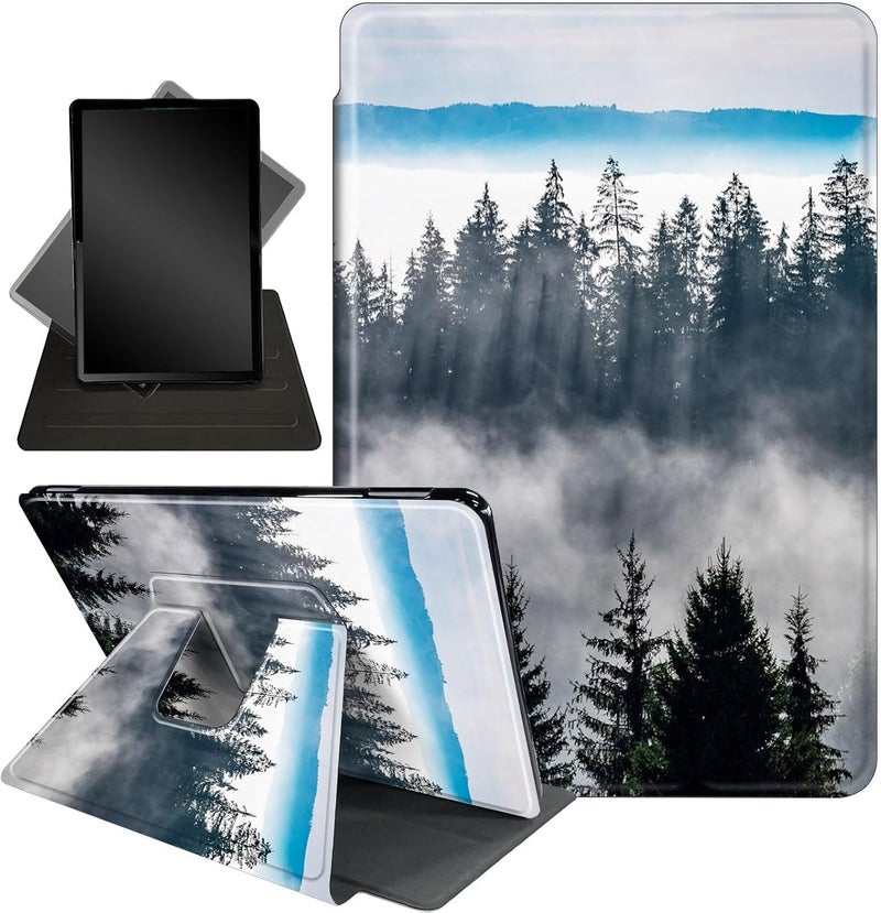 غلاف لجهاز Fire HD 10 Tablet الإصدار الحادي عشر 2021 ولجهاز Amazon Fire HD10 Plus مقاس 10.1 بوصة، حامل ذكي واقي قابل للدوران 360 درجة، لجهاز Fire HD 10 2021 Tablet، تصميم أسماك القرش الزرقاء اللطيفة - Image 1
