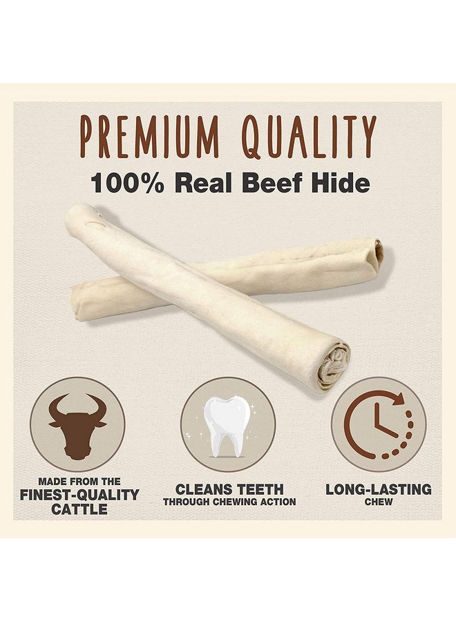 كاديت مجموعة كاديت المكونة من 3 قطع من لفائف جلد البقر الفاخرة للكلاب، 4 قطع مضغ للكلاب مقاس 10 بوصات لكل قطعة - Image 3