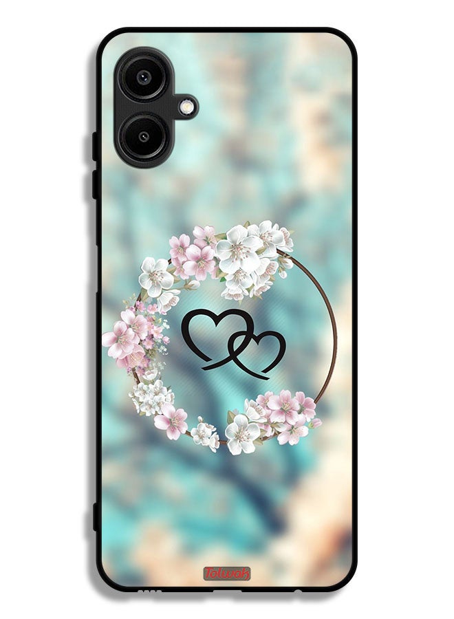 Tolwak Samsung Galaxy M06 5G Protective Case Cover Hearts In Ring Art - Image 1