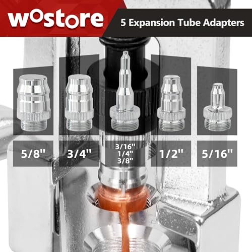 Wostore Flaring Swage Tool Kit for Copper Plastic Aluminum Pipe With Tubing Cutter & Ratchet Wrench - Image 4