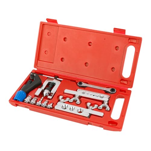 Wostore Flaring Swage Tool Kit for Copper Plastic Aluminum Pipe With Tubing Cutter & Ratchet Wrench - Image 1