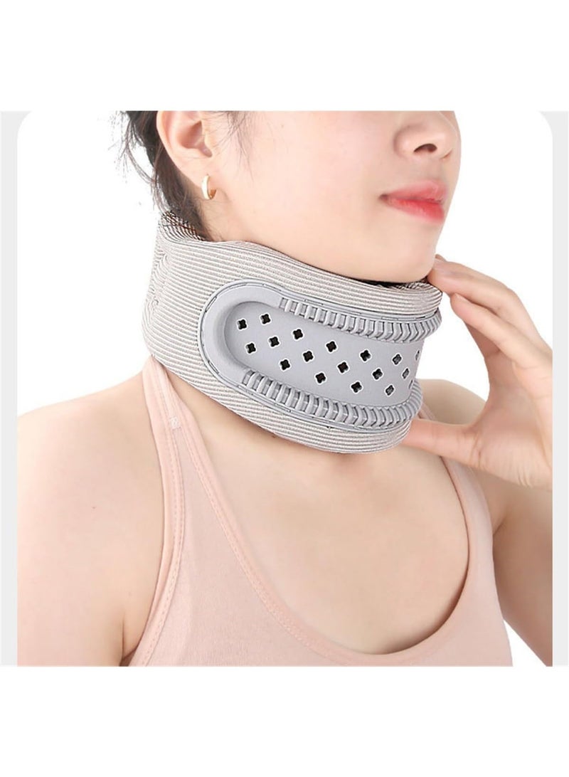 YelaJoy Neck Brace for Pain Relief,Soft Adjustable Cervical Collar,Neck Traction Device,Women Men Cervical Spine Pressure Relief(Grey) ﻿ - Image 4