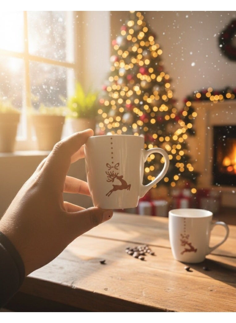 Small Christmas mug, coffee and Nescafe mug, Christmas mug - Image 2