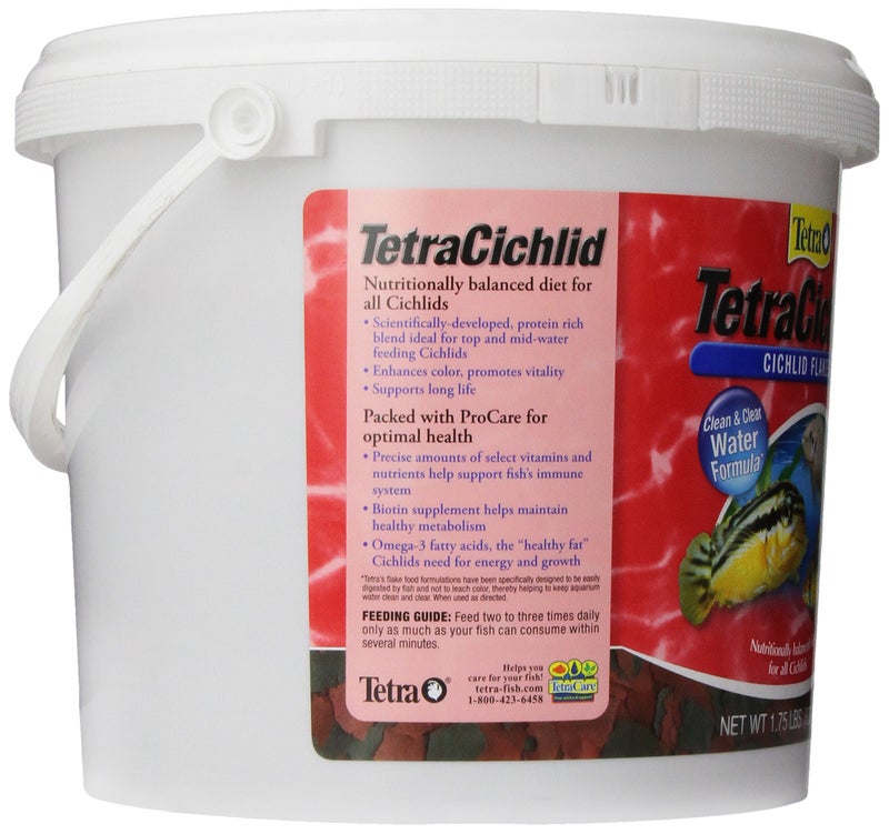 TetraCichlid Cichlid Flakes 1.75 Pounds, Fish Food, Clear Water Advanced Form - Image 2
