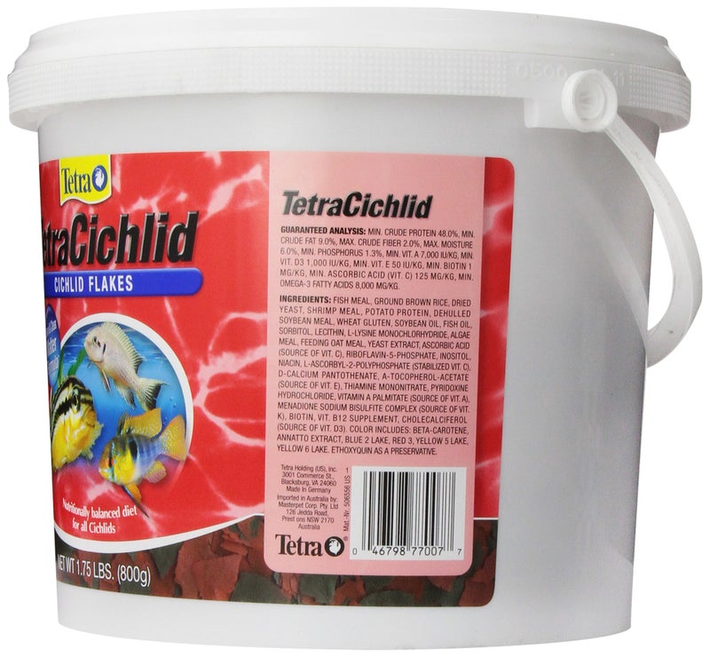 TetraCichlid Cichlid Flakes 1.75 Pounds, Fish Food, Clear Water Advanced Form - Image 3