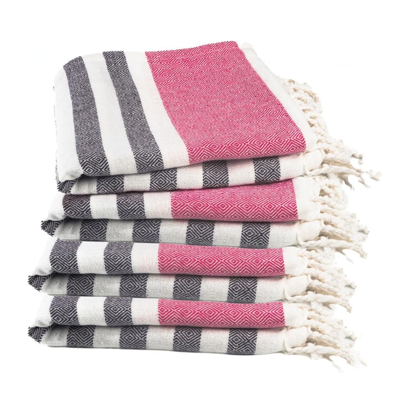 9Threads 100% Cotton Turkish Beach Towel with Towels Oversized 36"x72" Pool Absorbent Extra Large Quick Dry Sand Travel Towel (Rosé Obsidian, 4 Pack) - Image 1