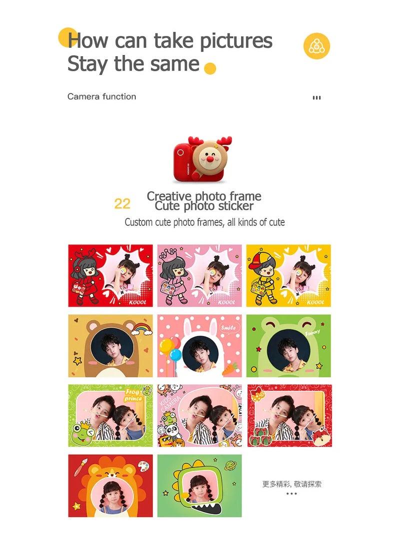 Generic Children Educational Toy Kids Digital Vlog Camera Mini Pocket 2.4inch Auto Focus 48MP 4K Video Camera for Christmas Gifts  - Image 5