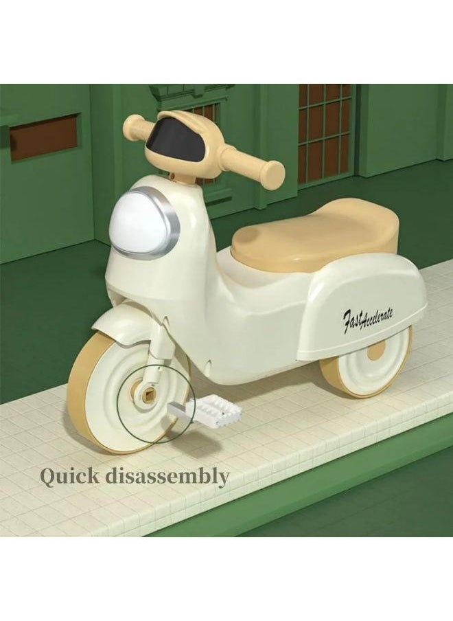 Vixplorn - Ride-on Toys Kids Trike Kids Tricycles with Push Handle Baby Balance Bike Rideable and Pushable Toddler Bike with Parent Handle for 2-6 Years Old Toddlers Trike with Music&Light and Wheels Foot Pedal Riding Gift - Image 1