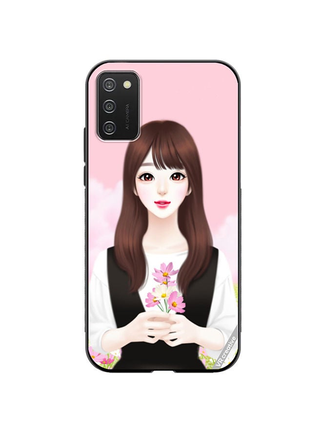 VR CREATIVE Protective Case Cover For Samsung Galaxy A03s Cute Anime Girl Design Multicolour - Image 1