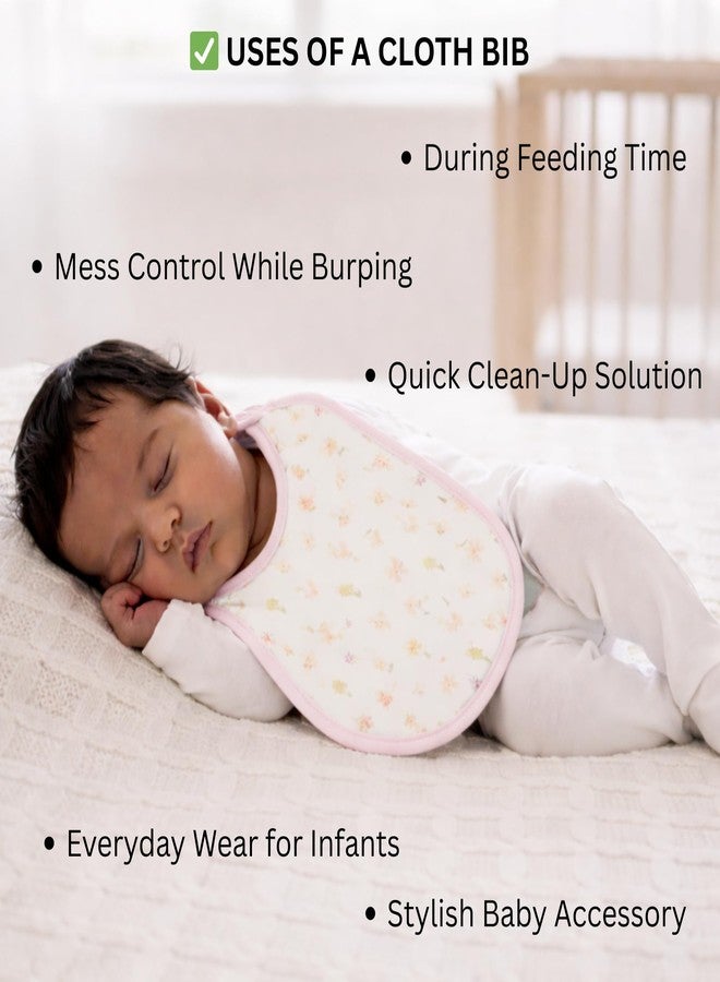 Nestlooms Pure Cotton Baby Bibs Set,Skin Friendly & Super Absorbent, Waterproof Backing, Adjustable Snap Buttons, Quick Absorption & Fast Drying,Babies & Toddlers (My Daddy Loves Me) - Image 3