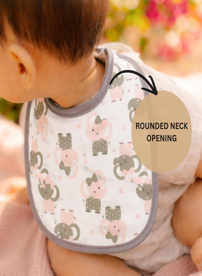 Nestlooms Pure Cotton Baby Bibs Set,Skin Friendly & Super Absorbent, Waterproof Backing, Adjustable Snap Buttons, Quick Absorption & Fast Drying,Babies & Toddlers (My Daddy Loves Me) - Image 5