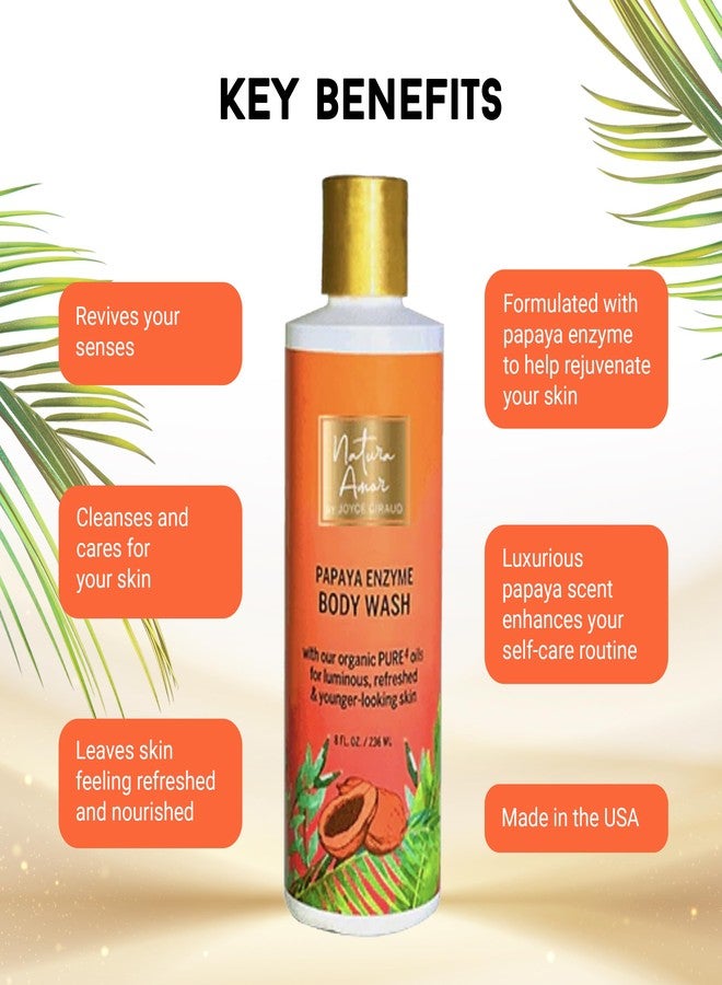 Miracle Elixir Collection Joyce Giraud Papaya Enzyme Body Wash, Revitalizes & Cleanses Skin, 8 Fl. Oz - Image 3