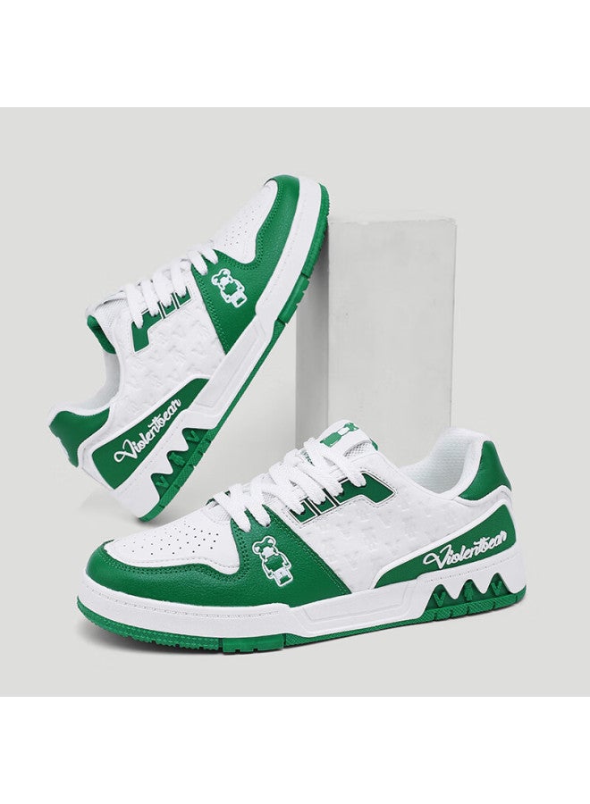 Violentbear Men's Shoes, Autumn And Winter New Style Sneakers, Casual Breathable Leather Shoes, Height-increasing Trendy Shoes, Couple's Shoes For Women, Versatile Footwear For Me - Image 5