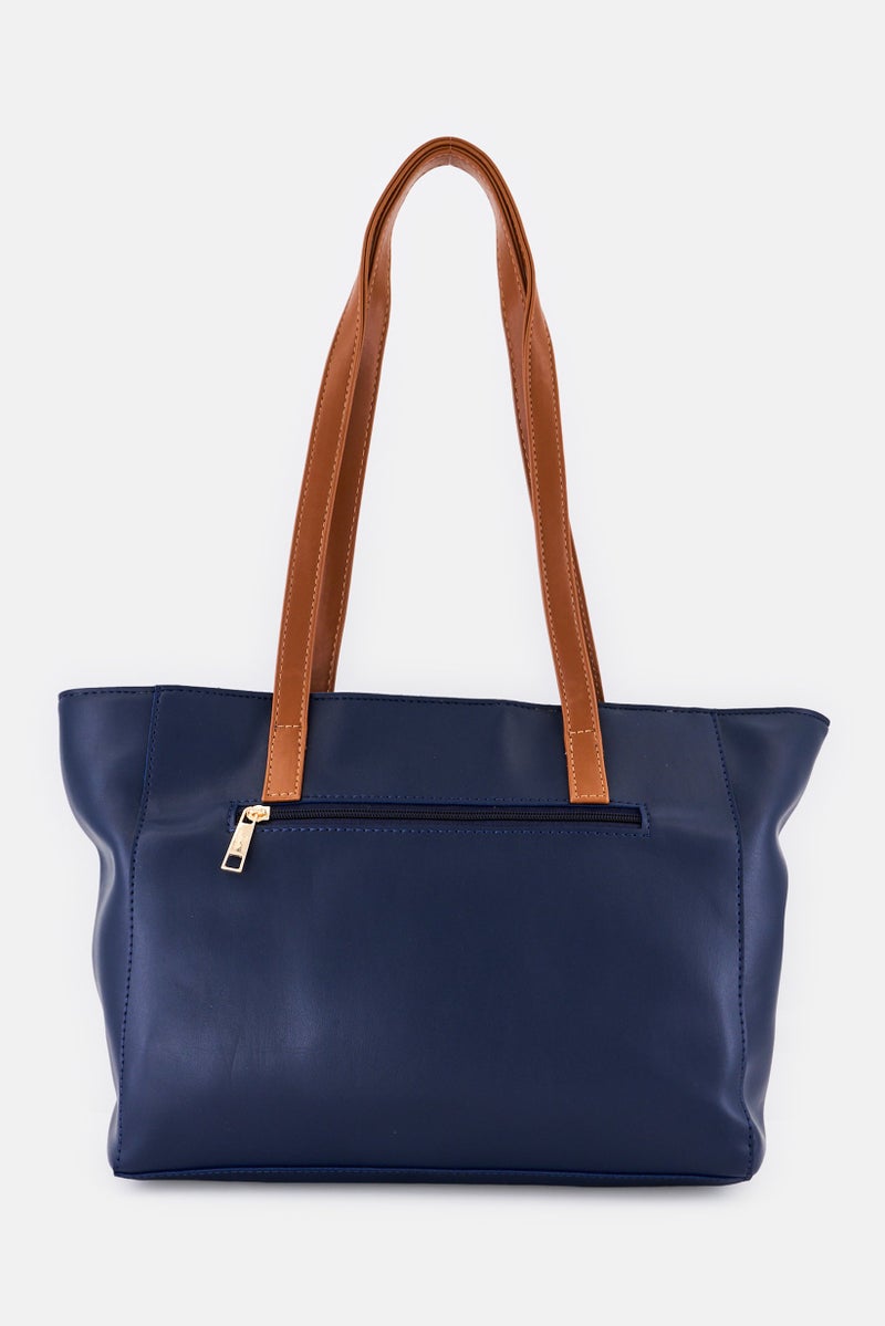 Lavie Women Brand Logo Handbag, Navy - Image 2