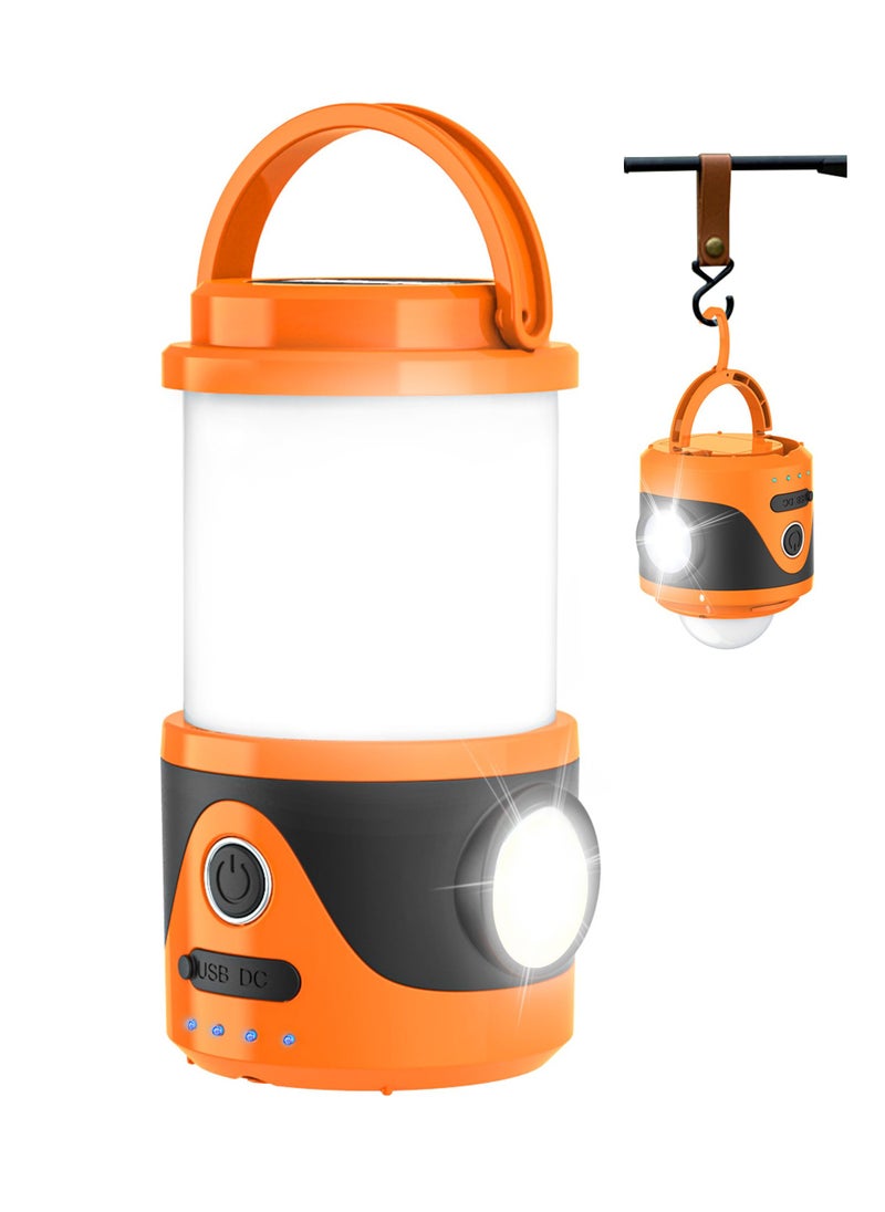 Excefore Rechargeable Camping Lantern,  Rechargeable Camping Light with 9 Kinds of Lights, Camping Lantern for Tent, Power Bank, Flashlight, for Emergency, Hurricane, Outage, USB Cable Included  - Image 1