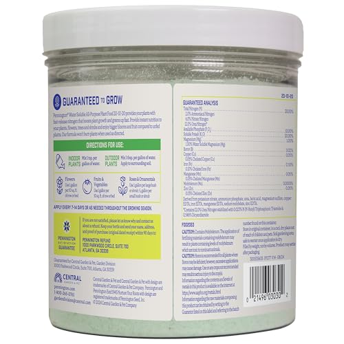 Pennington Water Soluble All Purpose Plant Food 20-10-20 8/1.5lb - Image 2