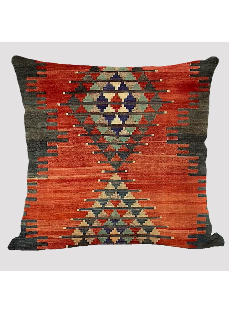 أغطية وسائد بوهيمية متعددة الألوان من الكتان (4 قطع، 45x45 سم/17.7x17.7 بوصة) - أغطية وسائد زخرفية بدون حشوة للأريكة وغرفة النوم - Image 2