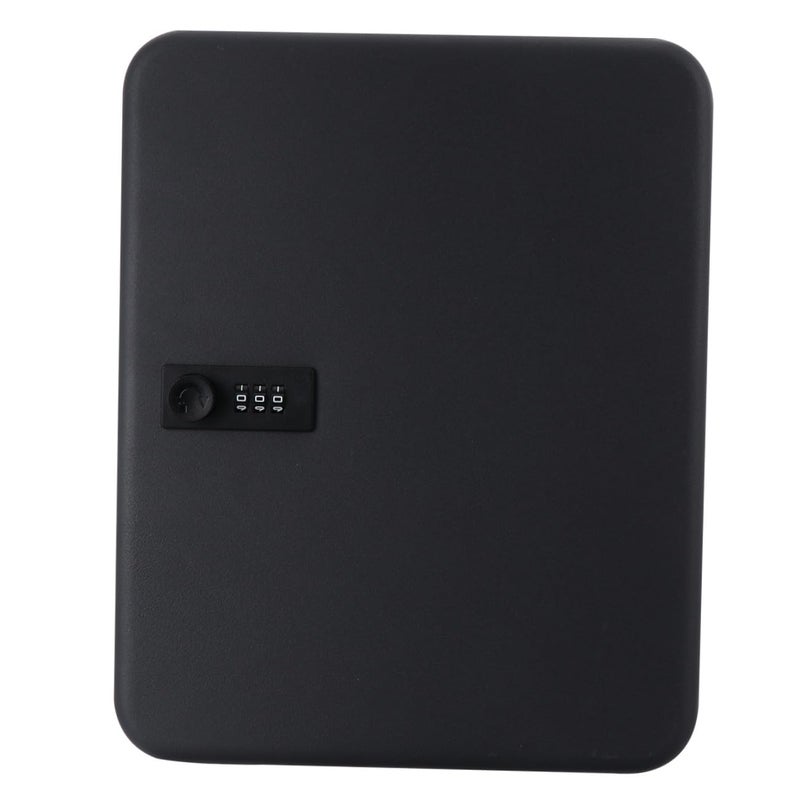 Wall Mounted Key Box With Code Lock 36 Slots Security Cabinet Black - Image 2