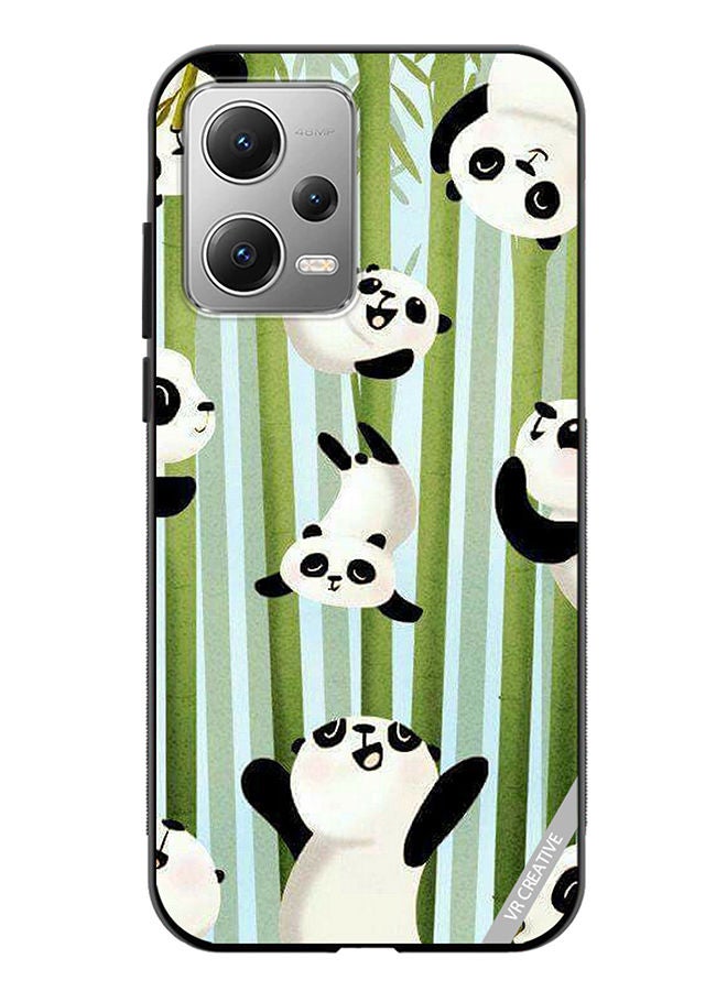 VR CREATIVE Protective Case Cover For Xiaomi Redmi Note 12 Bamboo Panda Design Multicolour - Image 1