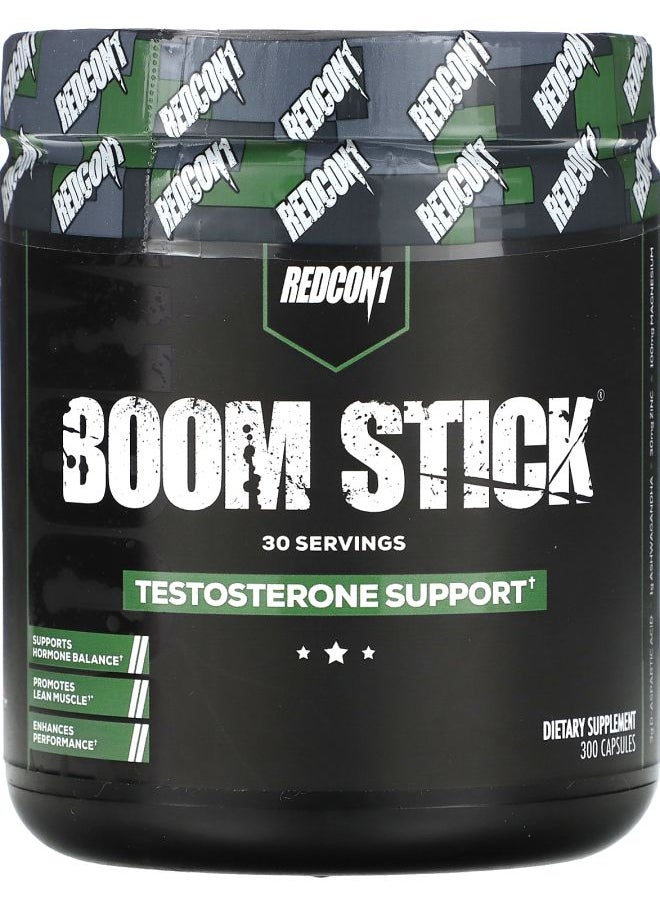 REDCON1 Boom Stick Testosterone Support 300 Capsules 