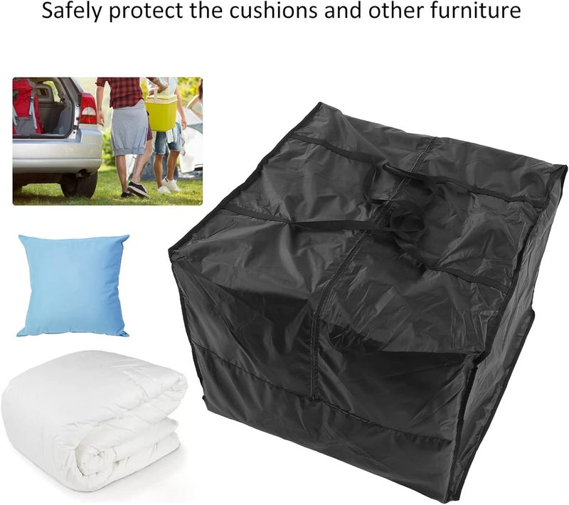 Outdoor Furniture Storage Bag, Lightweight Waterproof Oxford Cloth with Handles - Durable, Easy to Carry, Ideal for Cushions and Patio - Image 5