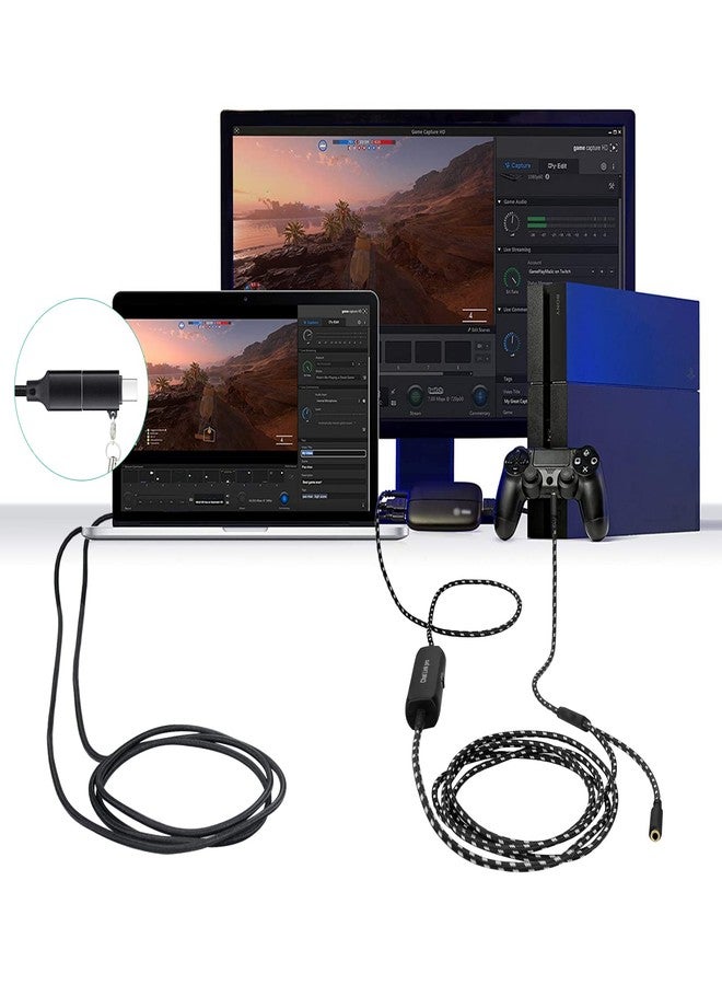 weishan كابل USB C من ويشان لبطاقة التقاط الألعاب Elgato HD60 S+ و HD60 X وميكروفون Wave 3 و XLR - كابل شحن فائق السرعة مع محول، بطول 6.6 قدم - Image 4