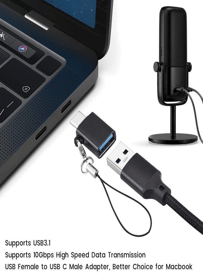 weishan كابل USB C من ويشان لبطاقة التقاط الألعاب Elgato HD60 S+ و HD60 X وميكروفون Wave 3 و XLR - كابل شحن فائق السرعة مع محول، بطول 6.6 قدم - Image 5