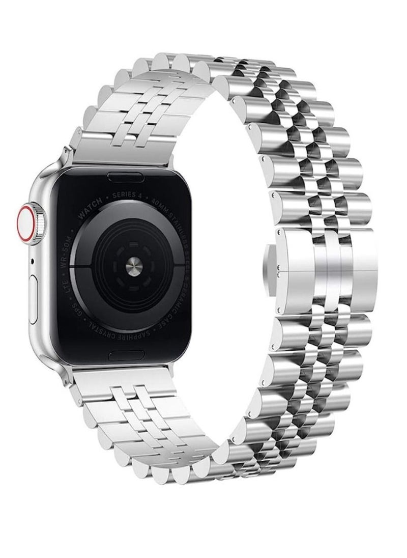 miYou Bluetooth Call Stainless Steel Men Sports Fitness Tracker IP67 Waterproof Smartwatch For IOS Android - Silver/Silver  - Image 2