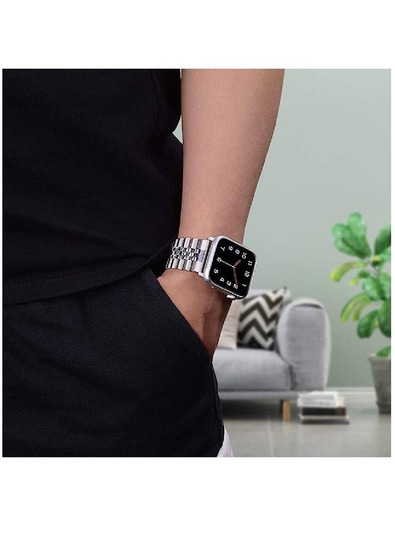 miYou Bluetooth Call Stainless Steel Men Sports Fitness Tracker IP67 Waterproof Smartwatch For IOS Android - Silver/Silver  - Image 4