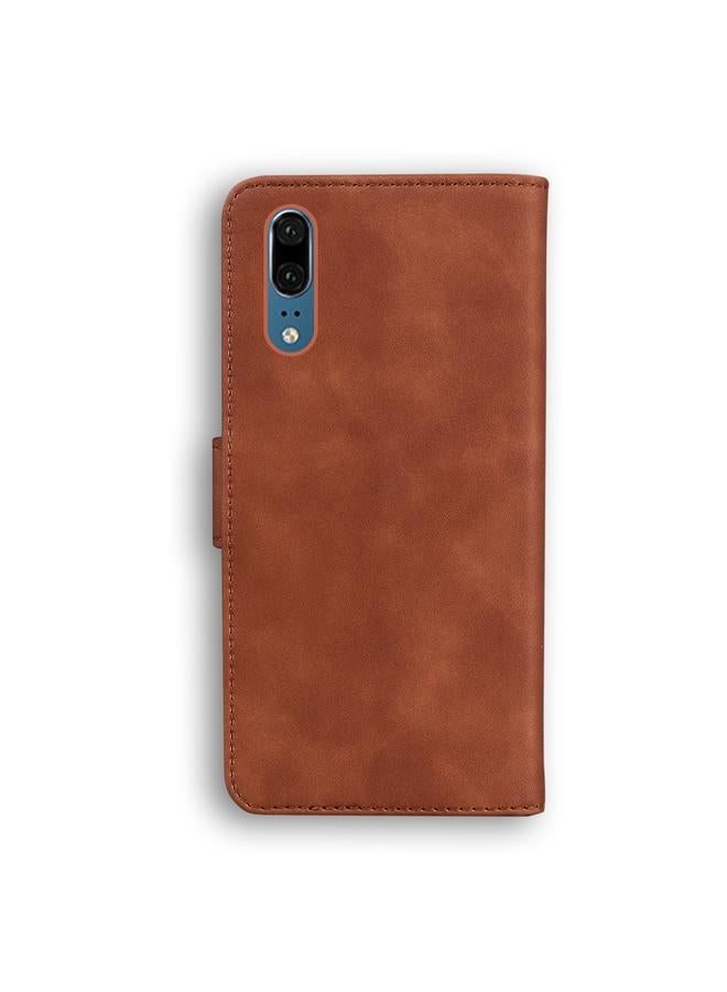 Zaboon Case For Huawei P20 Skin Feel Pure Color Flip Leather Phone Case - Image 3