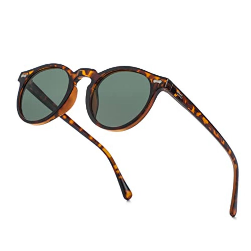 Vintage Polarized Sunglasses for Men Women Round Retro Classic Fashion Eyewear UV400 Protection Sun Glasses - Image 1