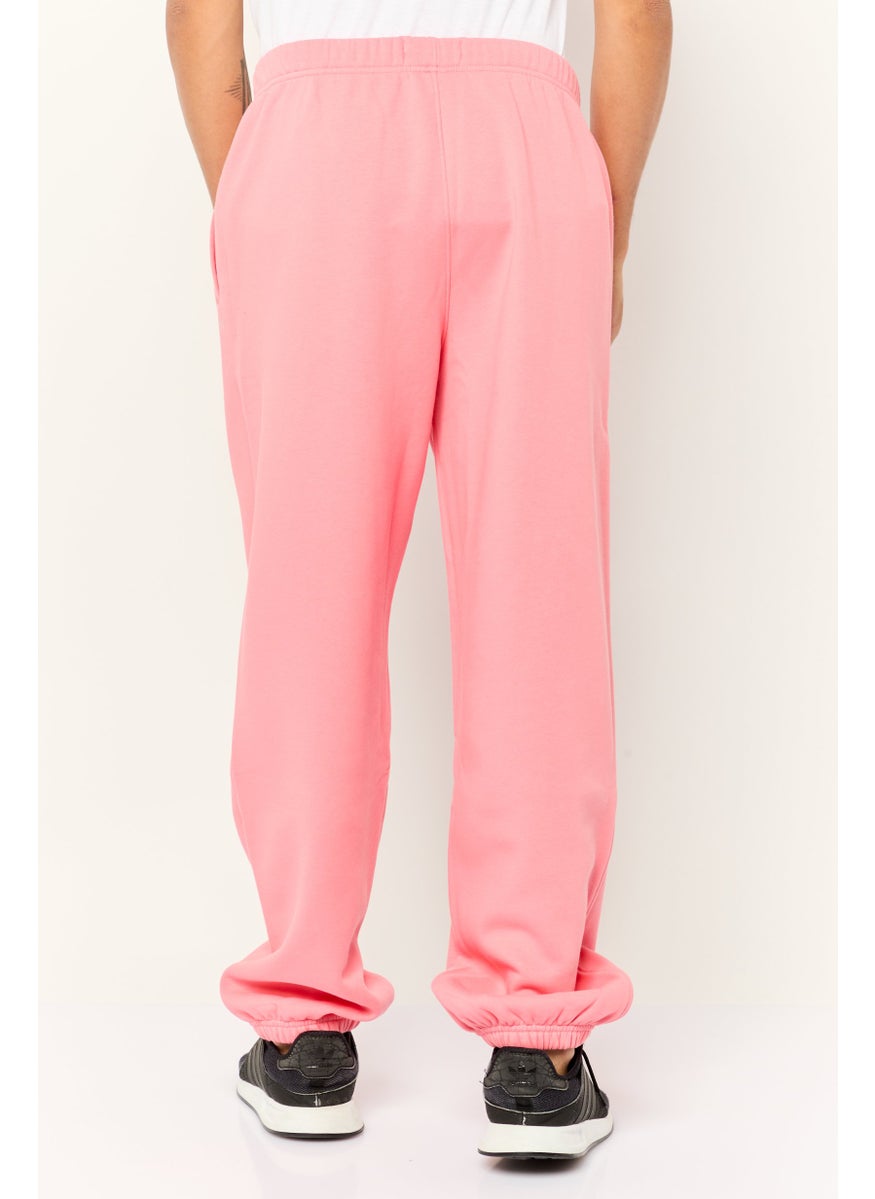 ESPRIT Men Regular Fit Brand Logo Sweatpants, Dark Peach  - Image 2