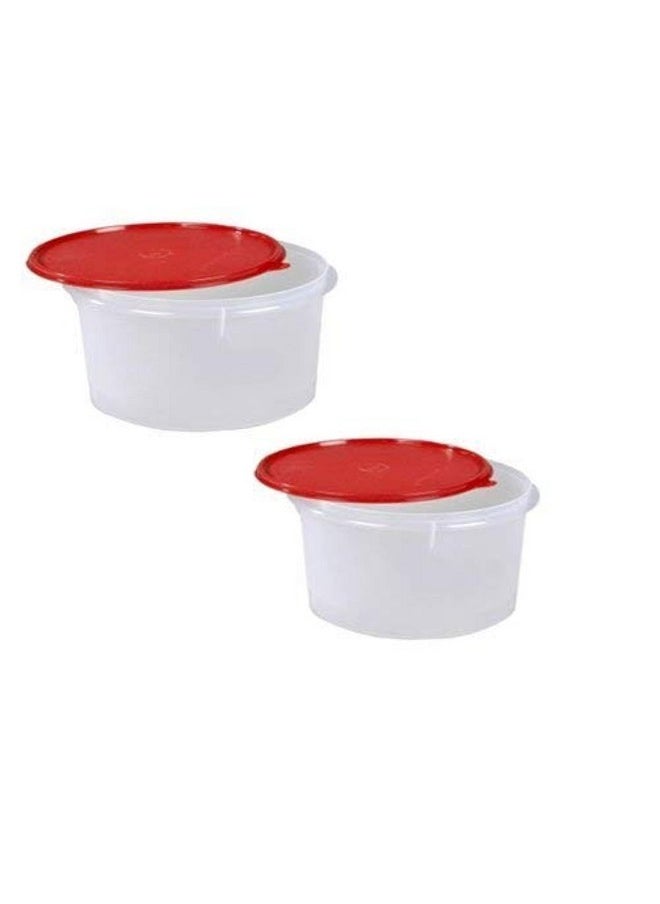 Tupperware Tupperware Idly Dosa Flour Storage Containers Medium Size 3 litres Capacity -[Pack of 2 Pcs](Plastic)  - Image 1