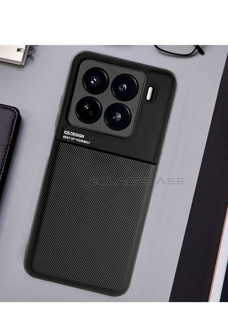 ELLAGECASE حافظة فاخرة رفيعة للغاية لهاتف Xiaomi 15 Pro، لوحة معدنية مخفية، تصميم نحيف، سهل الحمل، وحماية معززة للكاميرا - Image 3