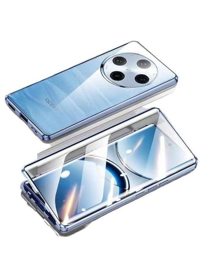 Generic - Double Sided Glass Case Compatible with Oppo Find X8 Pro Case, Built-in Magnetic, Seismic and Anti Fall Cover - Image 1