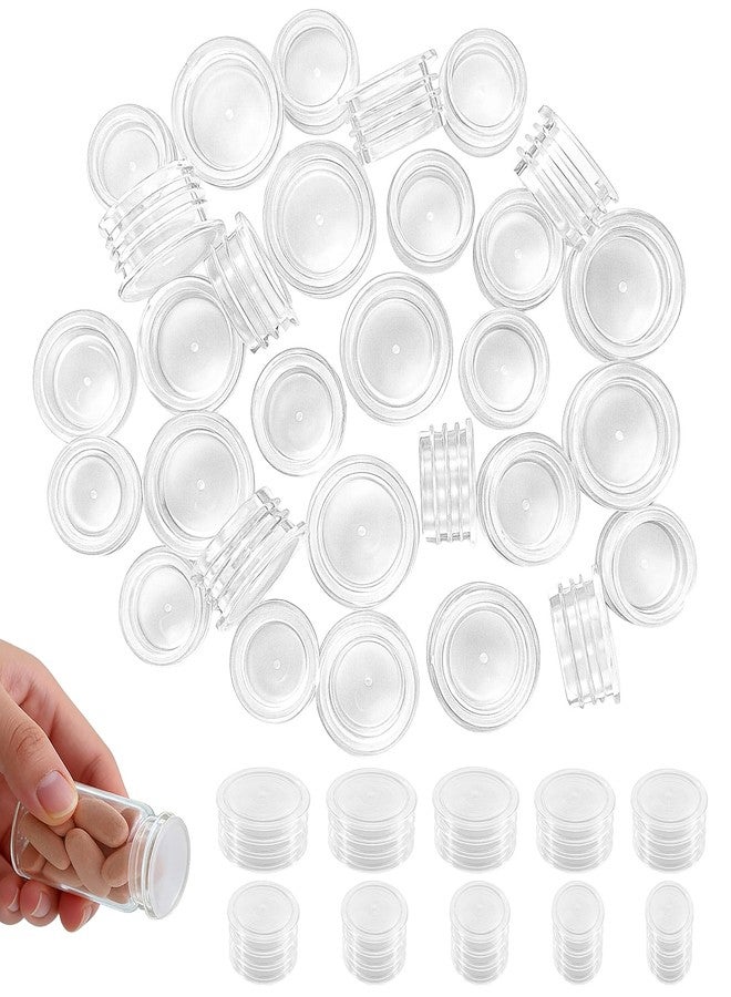 Foyods 100 Pcs Salt and Pepper Stoppers Plugs - 10 Size Plastic Reusable Round End Caps for Shaker-Bottles, Home Kitchen Salt & Bottle Stopper Set for Bottles Plugs Bottom - Image 1