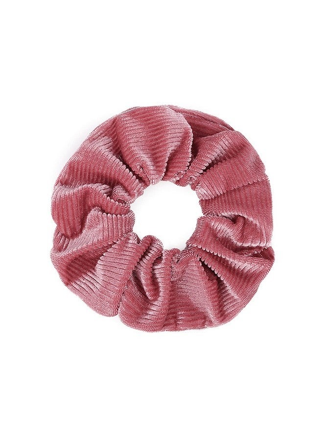 LOOKSEVEN Scrunchies for Hair Women, 5PCS Bandana Scrunchy Hair Ties, Flannel (Cotton, One size fits all, 5 colors) - Image 4