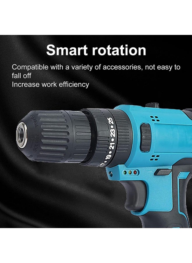 Arabest 21V Cordless Drill Driver,Electric Drill,Power Drill Set with Lithium Ion Battery Charger,28PCS Bits In Kitbox For Drilling Fastening,2 Speed,LED Light,Electric Screwdrivers for Home DIY  - Image 5