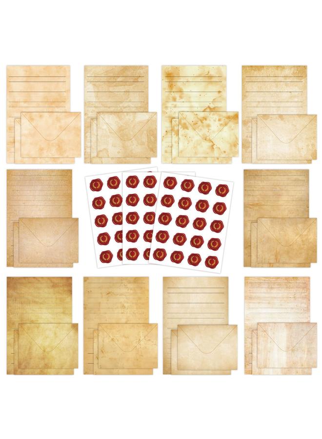 Bluejw Letter Paper Suit 160 Pieces Water Color Ins Simple Creative Art Birthday Gift Invitation Envelope Suit - Image 1