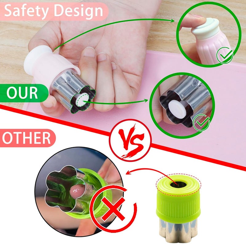 Deabolar 19PCS Kids Cooking Sets Real with Kids Knife Set for Real Cooking, Kid Safe Knife Set for Real Cooking with Kids Cutting Board and Knife Set, Toddlers Kitchen Tools, Kids Chef Hat and Apron - Image 4