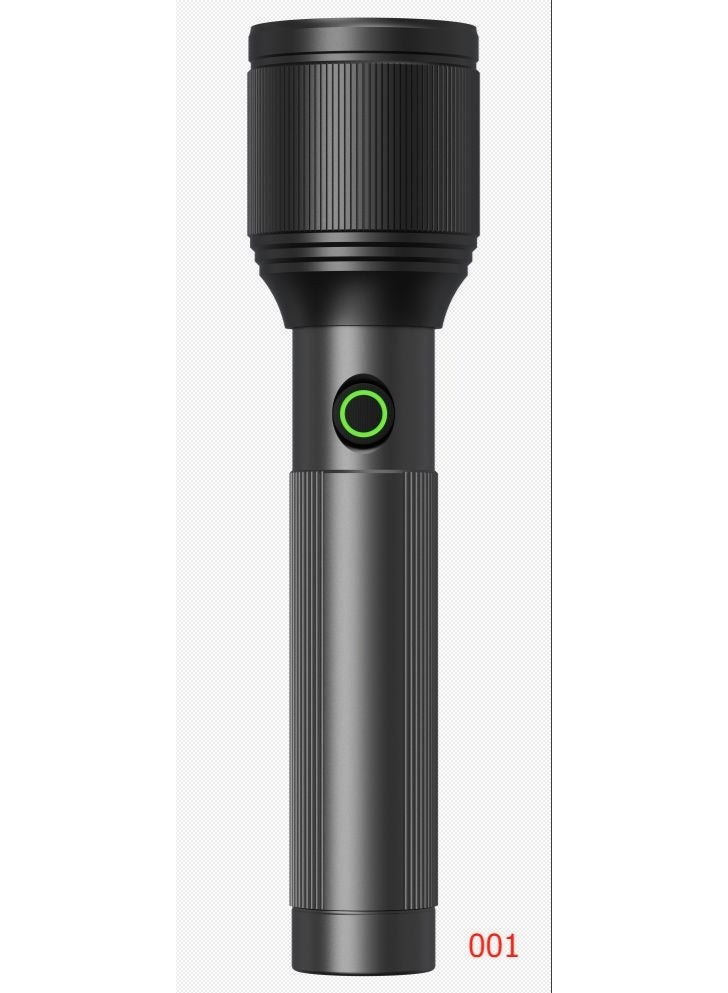 Flexy Zoomable LED Flashlight 15W, 1000LM Brightness, 1000M Range, Rechargeable 4800mAh Battery, 4 Light Modes, Type-C Charging, German Technology, 4-Year Warranty