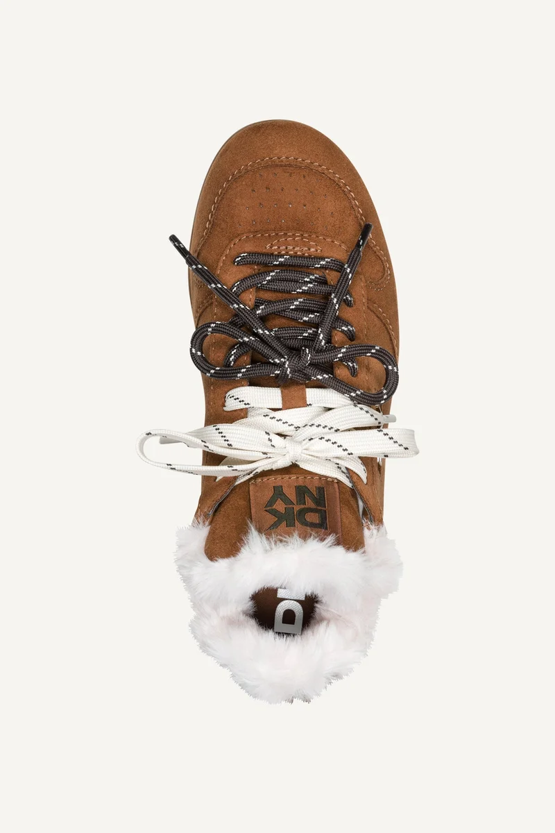 DKNY  AMANDA FAUX SHEARLING LOW-TOP SNEAKER for Women | Best Price UAE