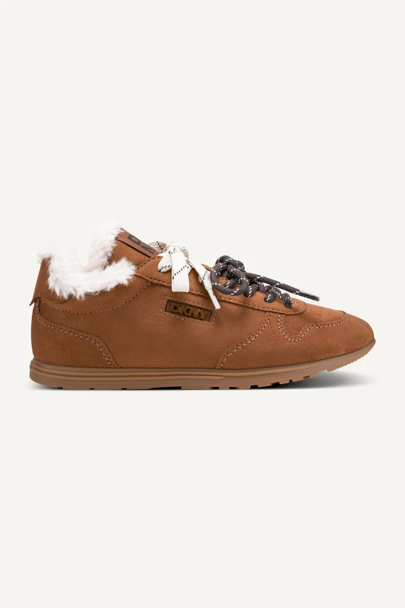 DKNY  AMANDA FAUX SHEARLING LOW-TOP SNEAKER for Women | Best Price UAE