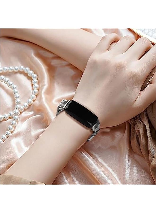 Metal Bands Compatible with Fitbit Inspire 2/Inspire HR/Inspire, Wristband Mesh Bracelet Replacement Strap for Fitbit Inspire 2/Inspire HR/Fitbit Inspire  - Image 2
