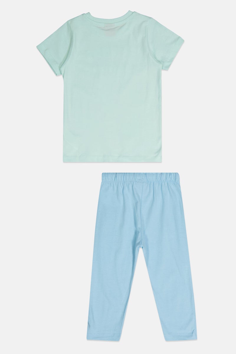 Disney طقم مكون من قطعتين للبنات الصغيرات بطباعة ميني، متعدد الألوان - Image 2