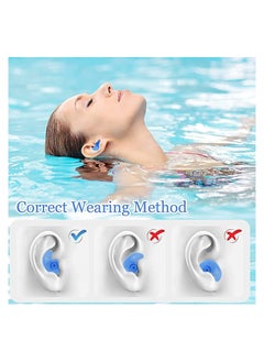 SYOSI 3 Pairs Swimming Ear Plugs Professional Waterproof Reusable Silicone Earplugs for Showering Surfing Snorkeling and Other Adults Water Sports Kids  - Image 3