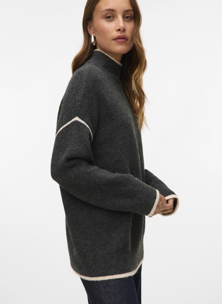 فيرو مودا كنزات صوفية بأكمام طويلة وياقة عالية من فيمفان - Image 3