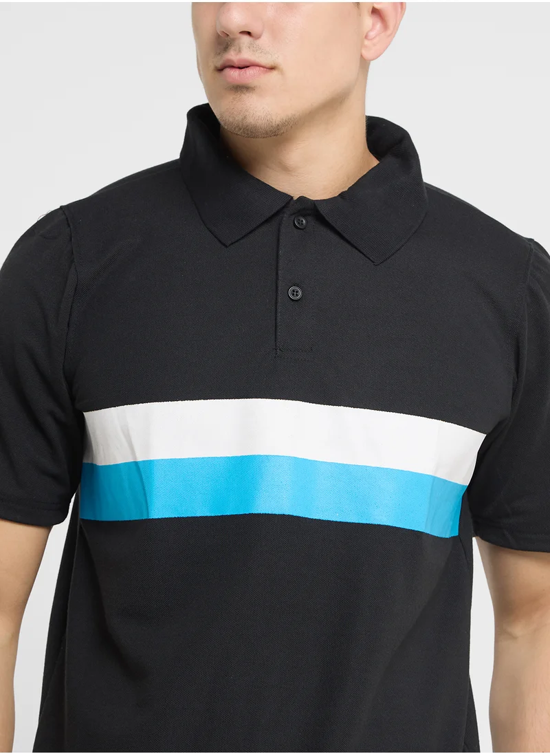Robert Wood Essential  Colorblock Polo Shirts